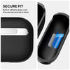 Airpods Pro 3 Case Cover , Leather Touch Design Protective Headphone Case Cover -Black
