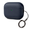 Airpods Pro 3 Case Cover, Leather Touch Design Protective Headphone Case Cover -Dark Blue