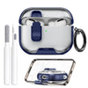 AirPods Pro 3 Case with Phone Stand &Cleaner Kit Protective Cover| TPU + PC Hybrid Cover- Blue