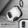AirPods Pro 3 Case with Phone Stand &Cleaner Kit Protective Cover| TPU + PC Hybrid  Cover- Black