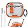 AirPods Pro 3 Case with Phone Stand &Cleaner Kit Protective Cover| TPU + PC Hybrid  Cover- Orange