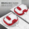 AirPods Pro 3 Case with Phone Stand &Cleaner Kit Protective Cover| TPU + PC Hybrid  Cover- Red