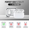 AirPods Pro 3 Case with Phone Stand &Cleaner Kit Protective Cover| TPU + PC Hybrid  Cover- - White