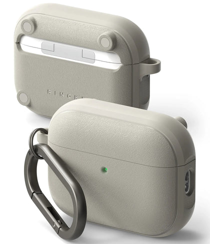 AirPods Pro 3 Case | Onyx Magnetic Series | Warm Gray