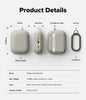 AirPods Pro 3 Case | Onyx Magnetic Series | Warm Gray