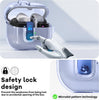Samsung Galaxy Buds3 Case & Galaxy Buds 3 Pro Case Cover with Carabiner 2024 | TPU Clear Protection Case | Blue