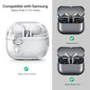 Samsung Galaxy Buds 3 Pro / Samsung Galaxy Buds 3 Case Cover | Anti-drop Anti-scratch Lock Clip Headphone Case - Clear