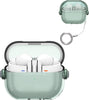 Samsung Galaxy Buds3 Case & Galaxy Buds 3 Pro Case Cover | Holder Clip TPU Protection Case with Carabiner | Green