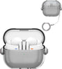 Samsung Galaxy Buds3 Case & Galaxy Buds 3 Pro Case Cover | Holder Clip TPU Protection Case with Carabiner | Grey