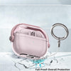 Samsung Galaxy Buds3 Case & Galaxy Buds 3 Pro Case Cover | Holder Clip TPU Protection Case with Carabiner | Light Pink
