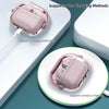 Samsung Galaxy Buds3 Case & Galaxy Buds 3 Pro Case Cover | Holder Clip TPU Protection Case with Carabiner | Light Pink