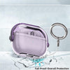 Samsung Galaxy Buds3 Case & Galaxy Buds 3 Pro Case Cover | Holder Clip TPU Protection Case with Carabiner | Purple
