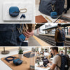 Samsung Galaxy Buds 4 Pro / Buds 4 (2026) Case cover, Carbon Fiber Texture Hard Shockproof Protective Earbuds Cover - Blue
