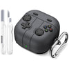 Samsung Galaxy Buds 4 / Buds 4 Pro Case, Soft Silicone Cute Retro Handheld Game Console Design-Black