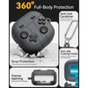 Samsung Galaxy Buds 4 / Buds 4 Pro Case, Soft Silicone Cute Retro Handheld Game Console Design-Black