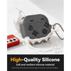 Samsung Galaxy Buds 4 / Buds 4 Pro Case, Soft Silicone Cute Retro Handheld Game Console Design-Black