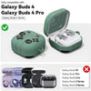 Samsung Galaxy Buds 4 / Buds 4 Pro Case, Soft Silicone Cute Retro Handheld Game Console Design - Green