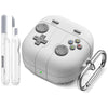Samsung Galaxy Buds 4 / Buds 4 Pro Case, Soft Silicone Cute Retro Handheld Game Console Design - Grey