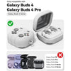 Samsung Galaxy Buds 4 / Buds 4 Pro Case, Soft Silicone Cute Retro Handheld Game Console Design - Grey