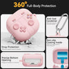 Samsung Galaxy Buds 4 / Buds 4 Pro Case, Soft Silicone Cute Retro Handheld Game Console Design - Pink