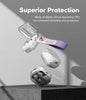 Air for Samsung Galaxy Buds 4 Pro / 4 Case with Carabiner and Strap Slim Transparent Shockproof Cover with Keychain - Clear/Aurora