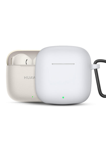 Huawei FreebudsSE 3 / SE 2 Gen Case Cover with Carabiner| Silicone Series | White