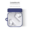 Nothing buds Pro 2 Case Cover | Silicone Protective Headphone case - Dark Blue