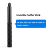 Universal 120CM Invisible Monopod Stick for Insta360 One X3 X4, ACE PRO One R Invisible Selfie Stick, Hero 10/ 9/8/7/6, SJCAM, YI & Other Action Cameras  - Black