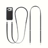 Magnetic Crossbody Strap for iPhone 17/Pro/Max/Air Phone Cases with Dual Lanyard Holes, Adjustable Neck Lanyard for Women & Men - Black