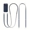 Magnetic Crossbody Strap for iPhone 17/Pro/Max/Air Phone Cases with Dual Lanyard Holes, Adjustable Neck Lanyard for Women & Men - Dark Blue