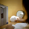 Portable LED Night Light, Cute Cloud Mini Desk Lamp, Rechargeable Kids Night Light for Camping (Blue & White)
