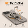 Magnetic Phone Ring Holder 360° Rotating Grip Stand Strong Magnetic Finger Ring Kickstand Anti-Drop Metal Holder for iPhone 16/15/14/13/12 -Rose Gold