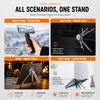 3-in-1 Portable Laptop Stand Magnetic Phone Holder Foldable Adjustable Aluminum Riser Ergonomic Multi-Angle Stand for Laptop Tablet Smartphone