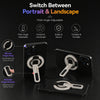 3-in-1 Magnetic Phone Ring Holder, 360° Rotating Grip Stand, Foldable Kickstand, Stress Relief Beads, Hands-Free MagSafe Phone Mount -Gold