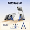 Mini Laptop Stand Foldable Portable Laptop Riser Adjustable Aluminum Notebook Stand Anti-Slip Pads Compact Ergonomic Holder for MacBook Tablet