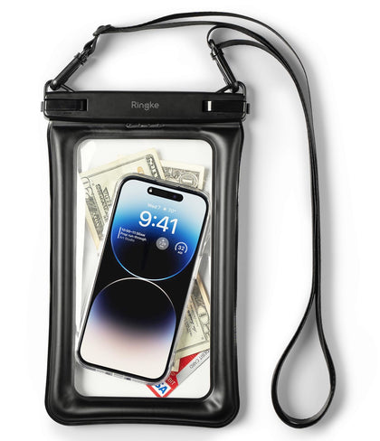 Waterproof Phone Pouch Floating [Air Pockets] Waterproof Phone Case |Black