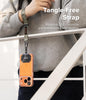 Tactical Webbing Hand Strap with Patch [Heavy Duty Tactical Carabiner] Durable Anti-Tear Multi-Purpose Phone Wrist Strap for Travel - Camo Sand