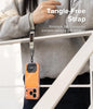 Tactical Webbing Hand Strap with Patch [Heavy Duty Tactical Carabiner] Durable Anti-Tear Multi-Purpose Phone Wrist Strap for Travel- Warm Gray