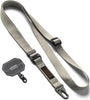 Tactical Webbing Lanyard Strap with Patch [Heavy Duty Tactical Carabiner] Anti-Tear Multi-Purpose Phone Shoulder Neck Strap for Travel - Warm Gray
