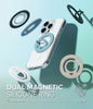 Dual Magnetic Silicone Ring for MagSafe Phone Grip - Black