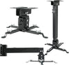 Projector Ceiling Mount – Adjustable Black