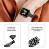 (Pack of 2) Slim Metal Straps For Apple Watch Series 10 | 9 | 8 | 7 | 6 | SE | 5 | 4 | 3 | 2 |1, 38/40/41/42mm Stainless Steel Metal Replacement Smartwatch Strap for Women- Silver Rose Gold/Rose Gold