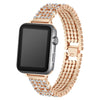 Apple Watch 41mm / 40mm / 38mm | Metal Rhinestone Diamond Stainless Steel Replacement Band |Gold