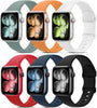 Apple watch Band 38/40/41/42mm | Silicone Sport Bands | Light Green / Orange / White / Red / Dark Blue / Black