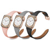 3 Pack Slim Leather Band for Apple Watch 38/40/41/42mm