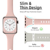 6 Pack Slim Thin Bands For Apple Watch 38mm 40mm 41mm -MultiColor2