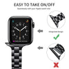 Apple Watch Metal Bands (2-Pack) – Black/Silver