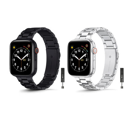 Apple Watch Metal Bands (2-Pack) – Black/Silver