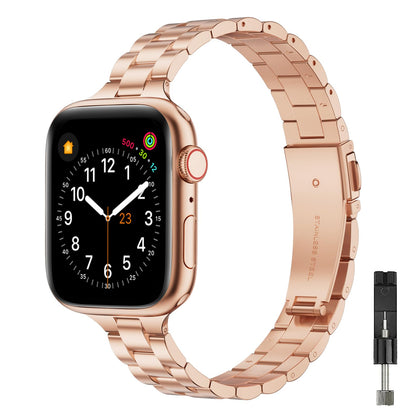 Thin Metal Band For Apple Watch Band 38mm 40mm 41mm - Rose Gold