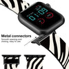 Silicone Bands For Apple Watch Straps 38mm 40mm 41mm Women Men - Zebra Print